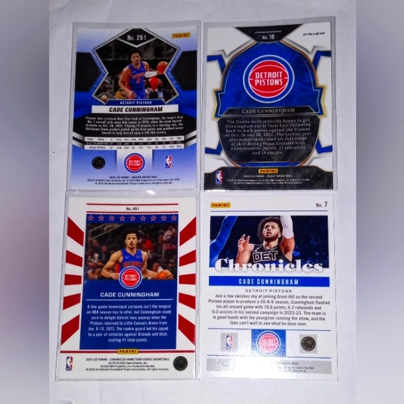 Cade Cunningham Rookie Cards 2021-22 Mosaic + Chronicles & 22-23 Select - Picture 2 of 2